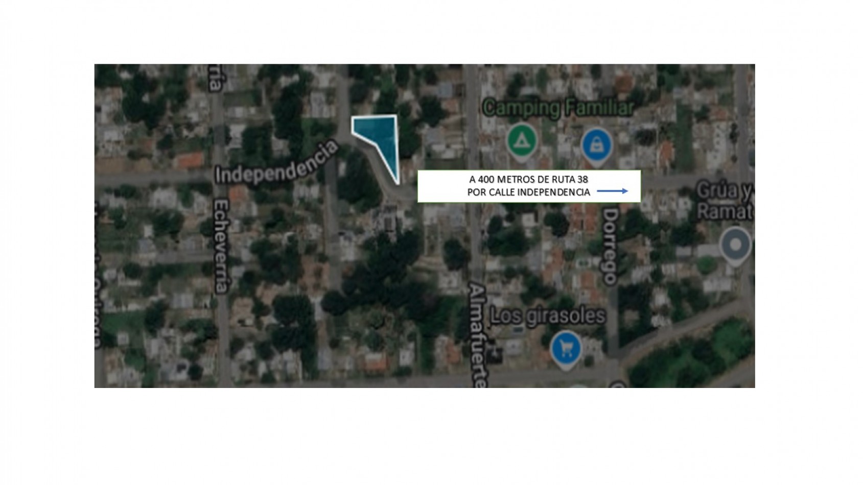 TERRENO A LA VENTA EN SANTA MARIA DE PUNILLA A 400 METROS DE LA RUTA. TE128