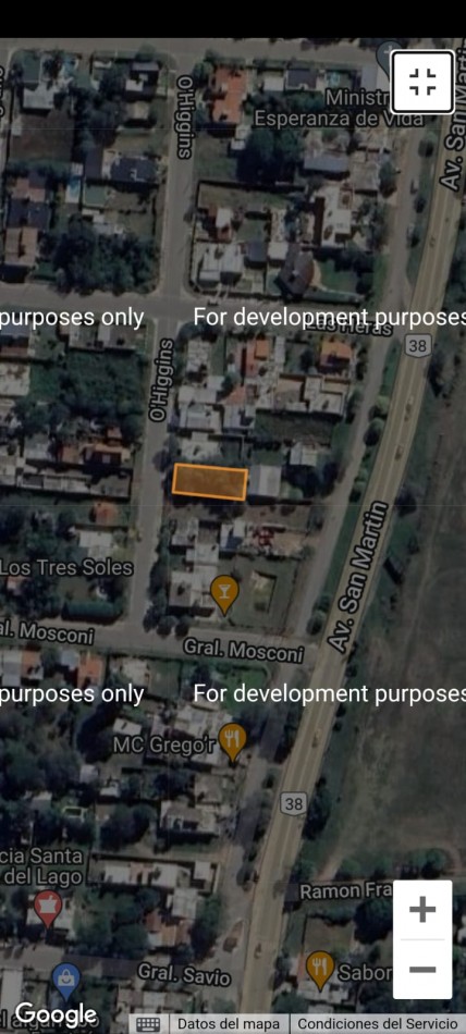 TERRENO A LA VENTA EN SANTA MARIA DE PUNILLA CON EXCELENTE UBICACION. TE79