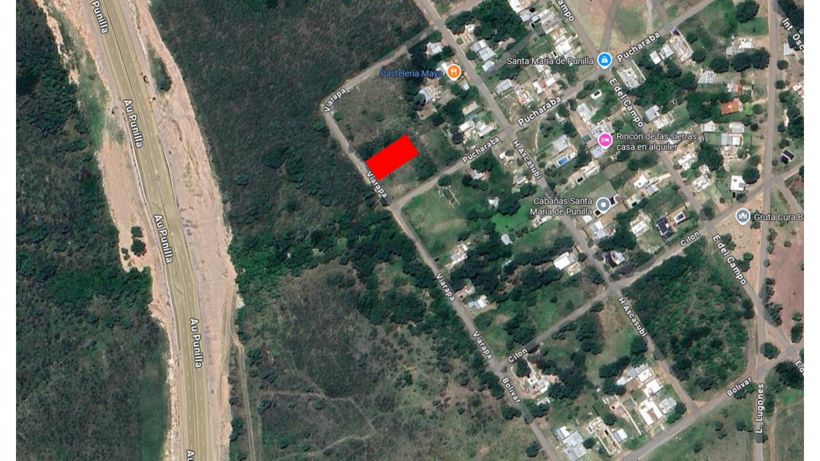 TERRENO A LA VENTA EN SANTA MARIA DE PUNILLA. TE132
